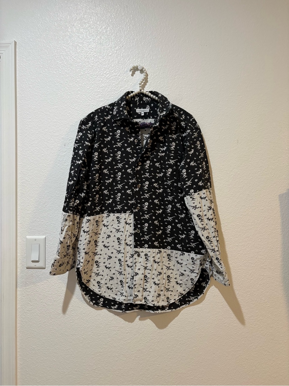 Engineered Garments XS  Patchwork Floral Long-Sleeve Button-Down Shirt